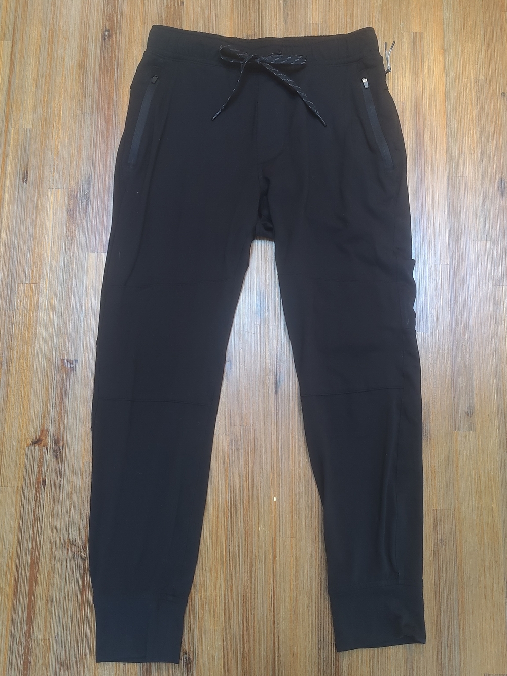 Men's Black Jogger Pants - Comfort Drawstring XS